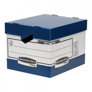 Fellowes Bankers Box Heavy Duty Grey and White Ergo Box (Pack of 10) 0089901