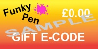 FUNKYPEN.CO.UK E-Code Gift Voucher