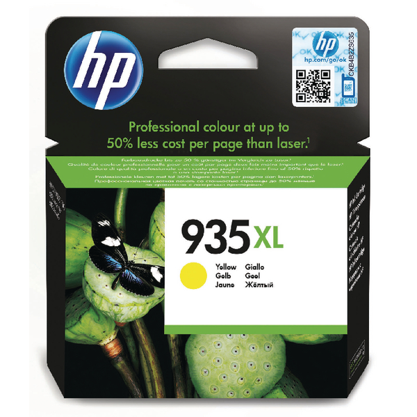 HP 935XL (Yield 825 Pages) Yellow Original Ink Cartridge for Officejet
