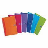 Oxford Office A5 Wirebound Notebook 180 Pages Feint/Margin Translucent Assorted Pk 5 100104780