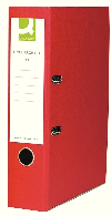 Q-Connect Lever Arch File Foolscap Paper-Backed Red