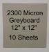 Greyboard 10 Sheets of 2300m 12'' x 12'' (30.5cm x 30.5cm)