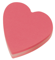 Post-it Pink Heart Shape Note Cube Pack of 12 2007H