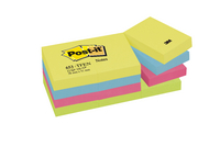 3M Post-it Note Energetic Colours Rainbow Pk 12 38x51mm 653TF