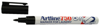 Artline Laundry Marker Bullet Tip Fine Black A750