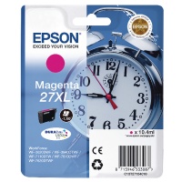 Epson Alarm Clock 27XL DURABrite Ultra Ink Cartridge (Magenta) Blister for WorkForce WF-3620DWF/WF-7610DWF/WF-3640DTWF/WF-7620DTWF/WF-7110DTW Printers EP53308