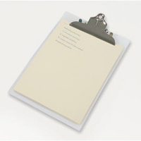 Rapesco Heavy Duty Frosted Transparent Clipboard Clear