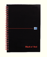Black n Red Notebook A5 Indexed J67001