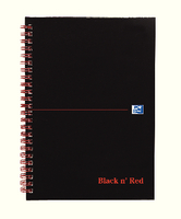 Black n Red Notebook A5 Feint L67000