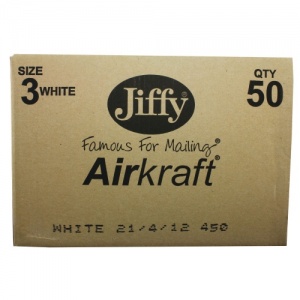 Jiffy AirKraft Bag 220x320mm White (Pack of 50) JL-3