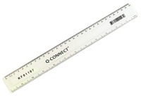 Q-Connect Ruler 300mm Clear