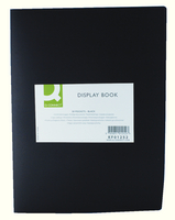 Q-Connect Display Book 20-Pocket Black