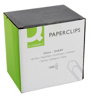 Q-Connect Paperclip 32mm No Tear (Pk 1000) KF01313
