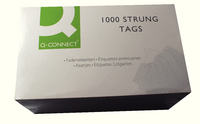 Q-Connect Strung Tag 120x60mm Blue Pk 1000 KF01625