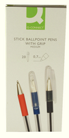 Q-Connect Stick Ball Point Pen Medium Nib Black (Pk 20) KF02457