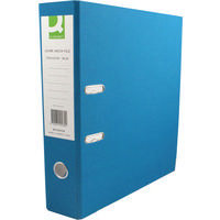 Q-Connect Lever Arch File Foolscap Paper-Backed Blue