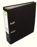 Q-Connect Lever Arch File A4 Paper-Backed Black
