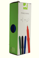 Q-Connect Fineliner Pen 0.4mm Blue