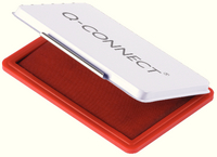 Q-Connect Medium Stamp Pad Metal Case Red KF25212