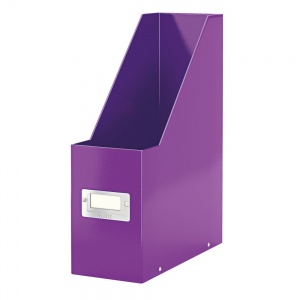 Leitz WOW Click and Store Magazine File Purple 60470062