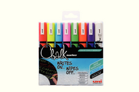 Uni Chalk Markers Medium Assorted Pk8 153494341