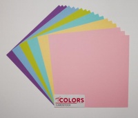 12x12 inch Light Colors No1 Heavyweight 270gsm Cardstock Bundle 18 Sheets