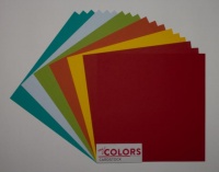 12x12 inch Festive Colors Heavyweight 270gsm Cardstock Bundle 18 sheets