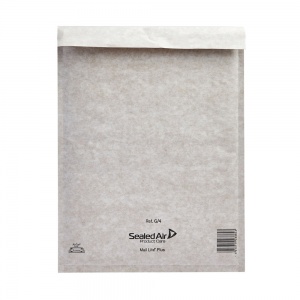 Mail Lite Plus Bubble Lined Size G/4 240x330mm Oyster White Postal Bag (Pack of 50) 103025659