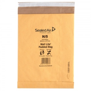 Mail Lite Padded Postal Bag Size H/5 264 x 374mm Gold (Pack of 50) 100943511