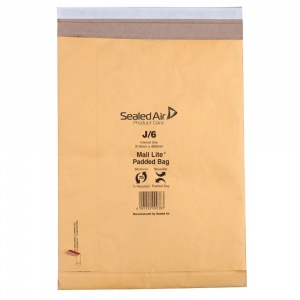 Mail Lite Padded Postal Bag Size J/6 314 x 450mm (Pack of 50) 100943512