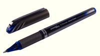 Pentel Energel Plus Metal Tip Liquid Gel Rollerball Pen 0.7mm Blue BL27-C