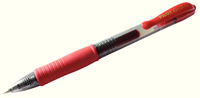 Pilot Gel Ink Retractable Rollerball Pen 0.4mm Line Red G20702