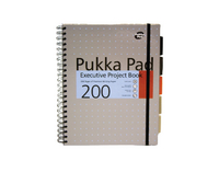 Pukkapad A4P Executive Metallic Project Book Assorted