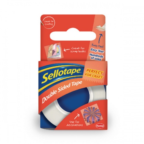 Sellotape Double Sided 15mm Tape Pk12
