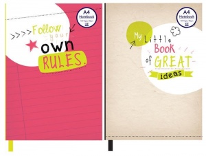 Slogan A4 Casebound Notebook (Choose from 2 Designs)