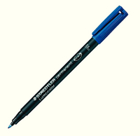 Staedtler Lumocolor Fine Tip Permanent Pen Blue 318-3