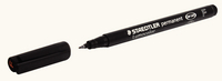 Staedtler Lumocolor Fine Tip Permanent Pen Black 318-9