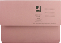 Document Wallet 220gsm Foolscap Pink (Pk 50) WX23015A