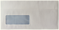Envelope DL Window 80gsm White Self-Seal Pk 1000 WX3455