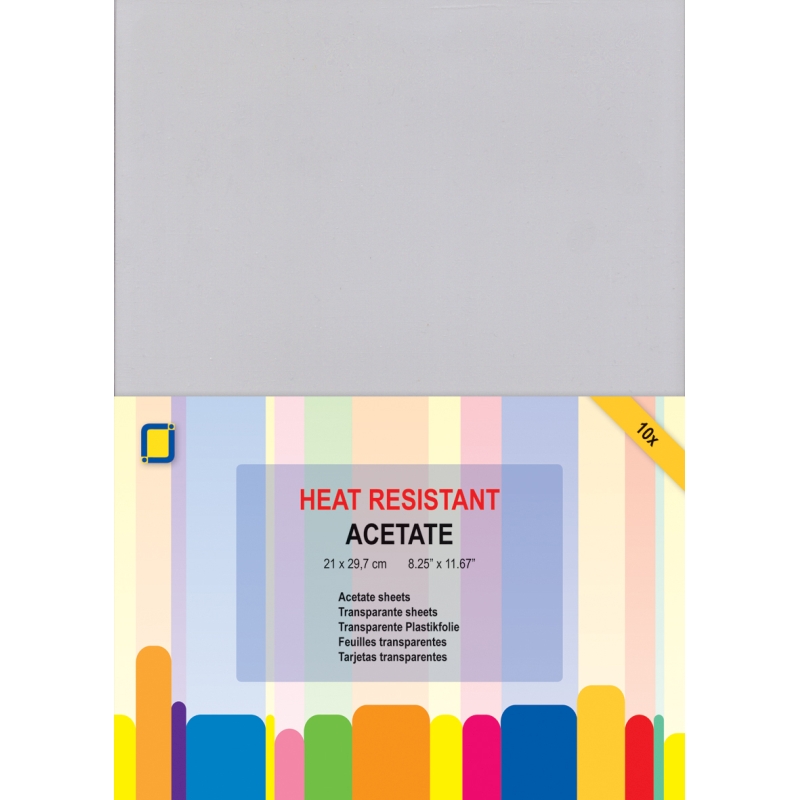 10 x A4 Heat Resistant Acetate Sheets funkypen.co.uk