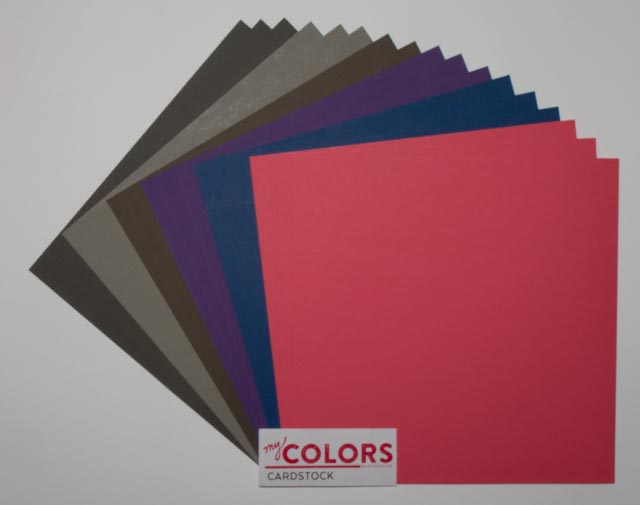 12x12 inch Dark Colors No.2 Heavyweight Cardstock Bundle 270gsm 18