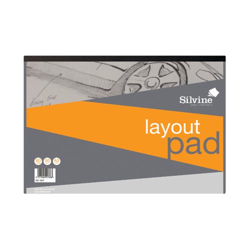 Silvine Layout Pad 80 Sheets A3 A3LP - funkypen.co.uk