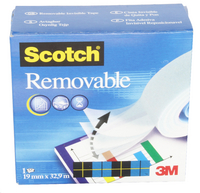 3M Scotch 811 Magic Tape 19mm x33m Removable 8111933