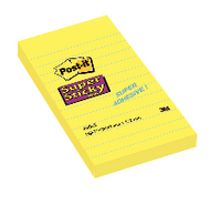Post-it Yellow Ruled Super Sticky Note 152x102mm Pack of 6 660S