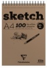 Sketch Wirebnd Pad A4 100sh White