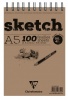 Sketch Wirebnd Pad A5 100sh White