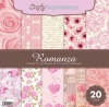 Crafty Impressions 12X12 Romanza Pad 10 Patterned/10 Plain Sheets