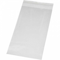 Clear Cellophane Bag with self-adhesive flap 12cm x 22cm 200pcs