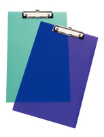 Rapesco Frosted Transparent Clipboard Assorted SHPPCBAS