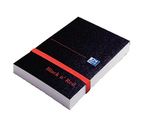 Black n' Red Policeman's Elasticated Notebook Polypropylene Cover 192 Pages Feint 100080540